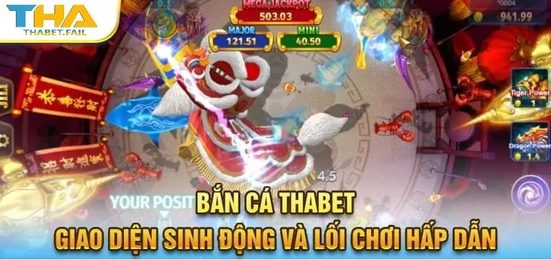 Giao diện đẹp mắt và lối chơi đẳng cấp là ưu điểm của danh mục game bắn cá Thabet